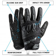 Перчатки HK Army Hardline Armored Glove (Full Finger) - Blackout