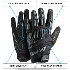 Перчатки HK Army Hardline Armored Glove (Full Finger) - Blackout