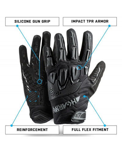 Перчатки Hardline Armored Glove (Full Finger) - Blackout в магазине DRPaint.ru