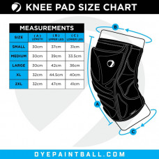 Защита колен Dye Performance Knee Pads (black/blue)