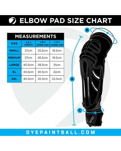 Защита локтей Dye Performance Elbow Pads (black/blue)