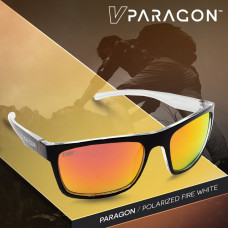 VIRTUE V-PARAGON POLARIZED SUNGLASSES - POLISHED WHITE FIRE