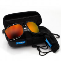 VIRTUE V-PARAGON POLARIZED SUNGLASSES - POLISHED WHITE FIRE