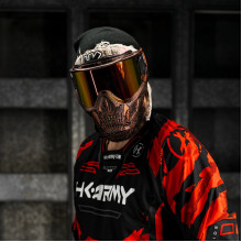 Маска HSTL® Skull Goggle Snake Red w/ Fire Lens