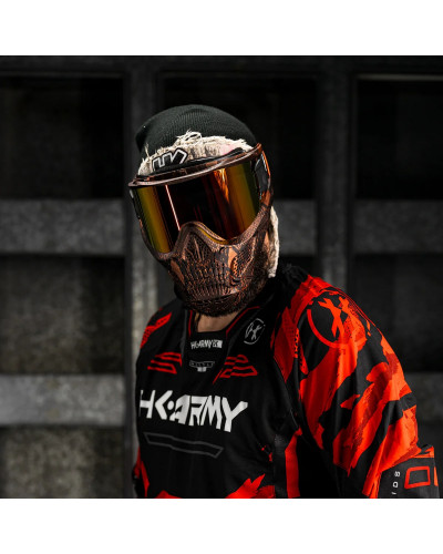 Маска HSTL® Skull Goggle Snake Red w/ Fire Lens