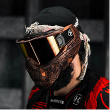 Маска HSTL® Skull Goggle Snake Red w/ Fire Lens