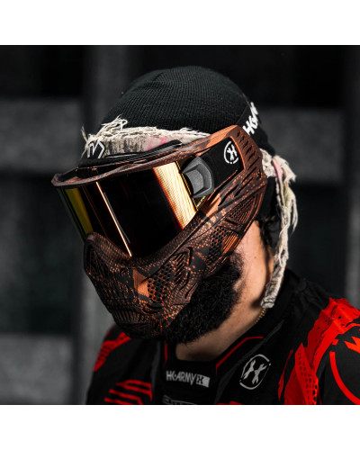 Маска HSTL® Skull Goggle Snake Red w/ Fire Lens