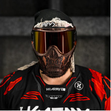 Маска HSTL® Skull Goggle Snake Red w/ Fire Lens