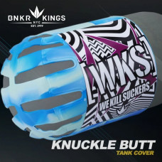 Чехол балона Bunkerkings - Knuckle Butt Tank Cover - WKS Shred - Cyan