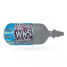 Чехол балона Bunkerkings - Knuckle Butt Tank Cover - WKS Shred - Cyan