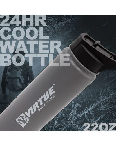 Бутылочка для воды Virtue Stainless Steel 24Hr Cool Water Bottle - 650ml - Gray