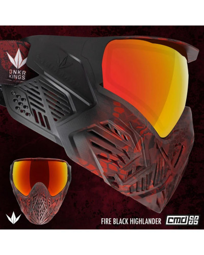 Маска Bunkerkings CMD Goggle - Fire Black Highlander
