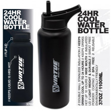 Бутылочка для воды Virtue Stainless Steel 24Hr Cool Water Bottle - 1100ml - Black