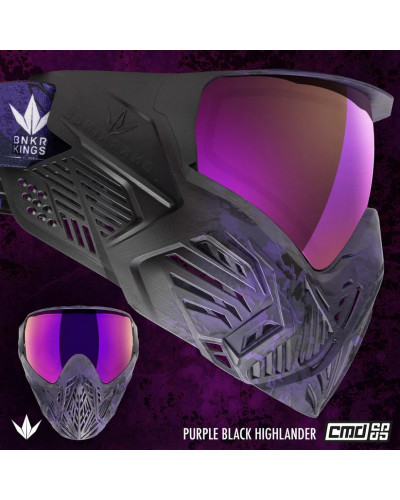 Маска Bunkerkings CMD Goggle - Purple Black Highlander