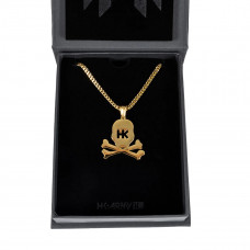 Подвеска HK Skull Franco Chain - 3mm Gold