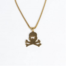 Подвеска HK Skull Franco Chain - 3mm Gold