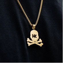 Подвеска HK Skull Franco Chain - 3mm Gold