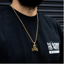 Подвеска HK Skull Franco Chain - 3mm Gold
