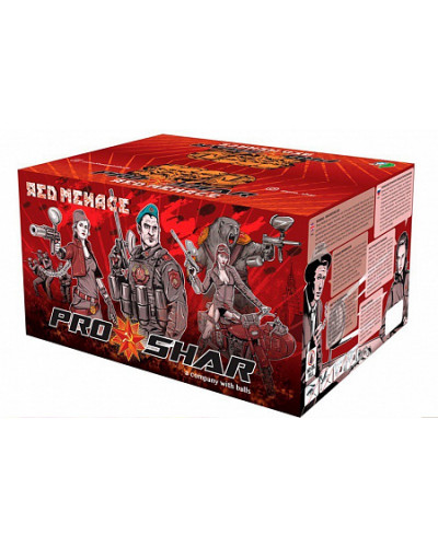 Шары для пейнтбола PRO-SHAR Red Menace (0,68) 2000 шт