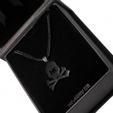 Подвеска HK Skull Franco Chain - 3mm Polished Black