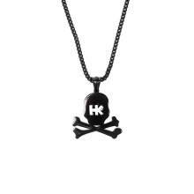 Подвеска HK Skull Franco Chain - 3mm Polished Black