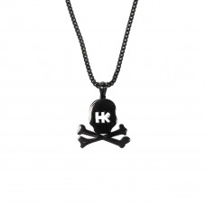 Подвеска HK Skull Franco Chain - 3mm Polished Black