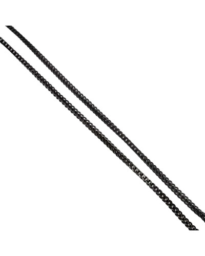 Подвеска HK Skull Franco Chain - 3mm Polished Black