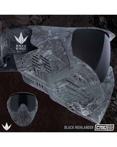 Маска Bunkerkings CMD Goggle - Black Highlander
