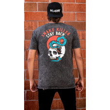 Майка HK army Snake Killer - T-Shirt - Black Acid Wash