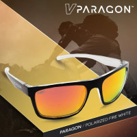VIRTUE V-PARAGON POLARIZED SUNGLASSES - POLISHED WHITE FIRE