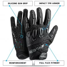 Перчатки HK Army Hardline Armored Glove (Full Finger) - Blackout